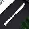 Cubiertos de Acero Inoxidable 410 para Hoteles y Uso Doméstico, Cuchillo, Tenedor, Cuchara, Cuchillo para Bistec de Mango Cuadrado para Restaurantes Occidentales, Venta al por Mayor desde el Fabricante de Origen
