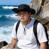 Sombrero de Pescador de Mezclilla de Talla Grande para Hombre, Protección Solar para Exteriores, Sombrero de Senderismo de Ala Ancha, Nuevo Modelo 2026, Sombrero con Visera para Adelgazar el Rostro