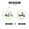 Fofo Panda Absorvente Sem Lavar Isolante Térmico Tapete Macio Tapete de Mesa de Jantar Tapete Anti-Escaldante para Panela Porta-Copo Redondo Tapete Antiderrapante para Prato
