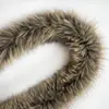 Chaqueta con Ribete de Piel Sintética de Mapache Ropa de Algodón Accesorios para Manualidades Fábrica de Ribetes de Piel al por Mayor en Stock