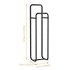 Estante de Toallas Nuevo Montado en Pared Transfronterizo Almacenamiento de Ropa Estante de Toallas de Baño Apilable Estante de Toallas Faciales Negro Perforado
