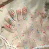 Tensor Nuevo Producto Nuevo Chinoiserie Flor de Loto Pegatina para Uñas M-1152 Vidrio Transparente Roto Fresca Flor de Alto Nivel Pegatina para Uñas