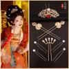 Estilo antigo Estilo Tang Modelo de Concubina Imperial Acessórios diários Pente de cabelo Simulação Hanfu Peônia Pente de cabelo combination joia Ming