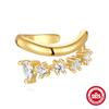 Plata de Ley S925 Diamante Ojo de Caballo Clip para Oreja Versátil Accesorios para Oreja Europeo y Americano Caliente Ojo del Diablo Hebilla para Oreja Aretes Mujer
