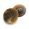 Patrón de Resina Manchada Botones de Cuatro Agujeros Café Negro Flor de Café Botones para Ropa Exterior de Lana Cortavientos Botones para Traje Camisa Botones para Tejidos