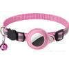 Collar Reflectante para Mascotas con Airtag Anti-Pérdida Collar con Campana para Perros de Raza Pequeña