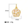 Colgante de cobre microincrustado cuentas de aceite de oro antiguo cuentas de transferencia diy con cuentas accesorios huecos fábrica de cuentas al por mayor
