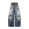 Calça Scimitar Inspirada em Design para Homens, Tendência Hip-Hop, Design Único de Nicho, Calça de Perna Larga com Estampa Digital 3D