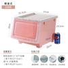 Caja de almacenamiento de bocadillos Younai, cesta de almacenamiento transparente con tapa para niños, caja de almacenamiento para el hogar, caja de almacenamiento de juguetes