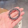 Diadema de cuentas de cristal estilo coreano Dongdaemun, goma elástica alta para el pelo, banda de goma para coleta de cabeza trasera de niña, cabeza de bola