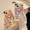 Funda de Teléfono Móvil de Dibujos Animados Donald para Apple 16 15 Explosiones iPhone14Plus Creativa 13 Moda 12 Trigo