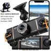 Modelo Privado Alta Definición Grabación de 3 Vías Frontal, Central y Trasera 1080P+1080P+480P Luz Infrarroja Cámara de Salpicadero de Alta Definición de 3 Pulgadas