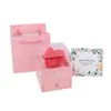 Caja de Regalo de Rosa Eterna de Girasol Cajón Tipo Acrílico Caja de Joyería para Anillo Collar Día de la Madre Fábrica Venta al por Mayor