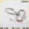 Accesorios para Bolsas Gancho para Llaves Hebilla Gancho Hebilla de Aleación de Zinc Gancho Giratorio para Bolsas Gancho para Correa Gancho Giratorio Boca de Pez Gancho para Perro