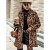2025 Amazon Aliexpress Nueva Chaqueta de Invierno de Manga Larga con Estampado de Leopardo