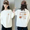 Camiseta base de manga larga para niña, modelo nuevo para primavera y otoño 2026, camiseta de cuello redondo 100% algodón puro para niños mayores, top de corte holgado