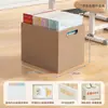 Caja de almacenamiento debajo del escritorio del estudiante con ruedas, estante de almacenamiento de libros para uso en el aula, caja de almacenamiento organizadora de libros móvil