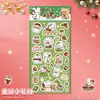 Adesivos Guka de Natal Adesivos de Ursinho Fofo Adesivos da Série de Natal Adesivos para Caderno de Anotações Material Decorativo DIY Adesivos