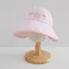 Sombrero de Sol a Cuadros Estilo Coreano para Niños, Estilo Delgado de Verano, Ala Ancha, Sombrero de Copa Abierta para Niñas, Sombrero de Sol Transpirable con Protección Solar