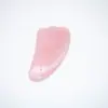 Raspador Forma de Delfín de Cristal Rosa Natural, Herramienta de Raspado de Belleza de Jade, Raspador de Jade para Masaje Facial y de Espalda