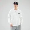 Moletom Gola Redonda Masculino Shanggu Versátil para Homens, Peso Pesado Estilo Americano, Pulôver Casual Patchwork Outono e Inverno 2026 para Jovens.