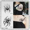 Pegatina de Tatuaje de Araña Oscura para Hombres y Mujeres Impermeable Larga Duración Jugo Semi-permanente de Moda Genial Sexy Tatuaje de Simulación Flor Brazo