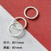 Anel Fechado Torcido Banhado a Ouro Prata S925 Acessórios de Joias DIY Conector de Pulseira Colar Anel