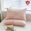 Funda de almohada de jacquard de algodón puro Paquete doble Funda de almohada 100% algodón 48x74cm Persona individual Paquete individual Funda protectora para núcleo de almohada Estilo nuevo