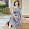 Vestidos Elegantes y de Alta Gama para Madres Hermosas de Mediana Edad y Mayores 2025 Nuevos Vestidos Anchos de Verano para Damas Faldas Dignas y Elegantes