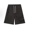 Bermuda azul marinho estilo americano com estampa de tubarão para homens, shorts casuais soltos de verão no joelho, calça esportiva de marca da moda para casais