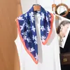Bufanda Ligera de Seda para Verano, Bufanda de Cuello Transpirable y Versátil, Bufanda Decorativa para Combinar con Camisas y Trajes