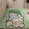 Tapete Antiderrapante para Banheiro com Laços de Seda para Chuveiro, Adequado para Idosos e Crianças, Tapete Antiderrapante para Piso de Banheiro e Vaso Sanitário