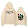 Moletom Estético Retro com Estampa de Desenho Animado Inglês Ken Block Hoodie com Estampa Dupla Face Jaqueta Unissex Transfronteiriça