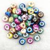 Cuentas de acrílico con agujeros rectos en dos colores degradados, hechas a mano, para hacer tú mismo, para teléfono móvil, cadena, pulsera, accesorios de joyería