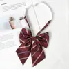 Accesorios para Camisa Rayas Rojas Estilo Estudiante Japonés Estilo Preppy Jk Lazos Lazos Femeninos Uniforme de Marinero Uniforme Académico Lazos