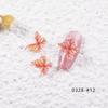 Estilo Idéntico al de Celebridad de Internet Joyería para Uñas ins Mariposa Aurora Acrílico Mini Tridimensional Decoración Fresca para Uñas diy