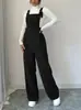 Macacão de Veludo Cotelê 2026 Primavera/Verão Amazon Tk Moda Feminina Europeia e Americana Alças Ajustáveis Perna Larga Ajustável