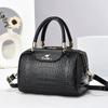 Bolso Bolso Patrón de Cocodrilo Piel Brillante Bolso de Mujer Elegante Moda Bolso Cruzado al Hombro Explosiones de Comercio Exterior Bolsos Transfronterizos