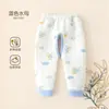 Pantalones Acolchados de Bebé con Abertura Inferior Pantalones Largos Cálidos de Primavera y Otoño para Bebés Ropa de Abrigo Pantalones Leggings Térmicos para Recién Nacidos Otoño e Invierno
