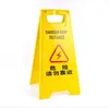 Señal de Advertencia de Seguridad Plegable Wanchi Material de PP Señal de Precaución Piso Resbaladizo Señal de Advertencia para Propiedad de Hotel
