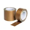 La cinta de teflón es resistente a altas temperaturas, la cinta de teflón de alta temperatura se usa para aislamiento y sellado, el PTFE marrón está disponible en stock para venta al por mayor