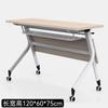 Mesa y silla plegables para capacitación en conferencias, combinación de mesa larga con empalme móvil, escritorio doble y silla, escritorio para capacitación del personal de oficina