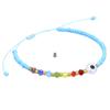 Pulsera Explosiva Europea y Americana ins Cuentas de Vidrio Cuentas de Cobre Ojos de Demonio Ajustable Tejida a Mano Cuerda de Mano para Transfronteriza