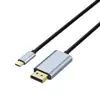 Cable Adaptador de Tipo C a DisplayPort 8K60Hz Chapado en Oro Cable de Proyección de Pantalla de Alta Definición para Portátil 1.8m Carcasa de Aleación de Aluminio