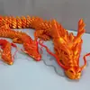 Dragão Articulado Impresso em 3D Modelo de Dragão Chinês Brinquedo Enfeites Série dos Doze Signos do Zodíaco Desenho Animado Dragão de Corpo Inteiro Móvel Decoração