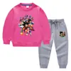 Ropa para Niños Transfronteriza Nueva de Primavera y Otoño Dibujos Animados Conjunto de Dos Piezas Ropa de Algodón para Bebé de Manga Larga