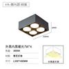 Spots de Teto LED de Sobrepor Sem Luz Principal Sala de Estar Casa Spots de Teto Luz de Grade de Cabeça Dupla Luz Forte Quarto Luz Fonte de Luz Gx53
