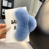 Clip para el pelo de la parte posterior de la cabeza de pelo de conejo Rex grande real al por mayor Clip para el pelo de peluche de celebridad de Internet Pinzas para el pelo Accesorios para el pelo Invierno