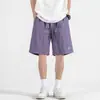 Shorts Esportivos de Praia Tecidos Tendência Estilo Americano, Shorts de Paraquedista de Secagem Rápida para Uso Externo Masculino, Shorts Frescos Respiráveis de Comprimento Médio para o Verão