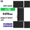 Adequado para bateria de notebook Apple MacBook 12'' 2016-2017/A1534 alta capacidade A1705